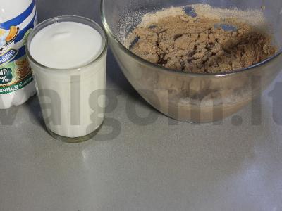 Grikių blynai su pienu ir kefyru Žingsnis 2