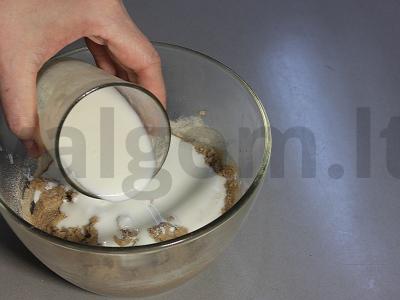 Grikių blynai su pienu ir kefyru Žingsnis 3