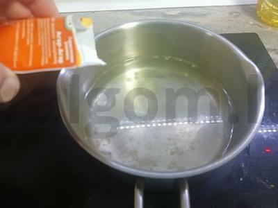 Neskrudintas tortas su sausainiais Žingsnis 3