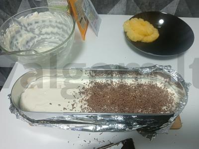 Neskrudintas tortas su sausainiais Žingsnis 4