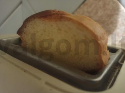 Salotos su žaliais lęšiais ir skrudinta duona Žingsnis 2