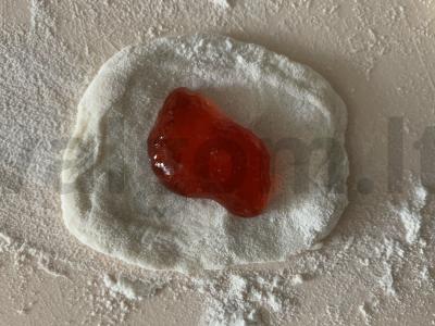 Varenyky su aviečių džemu, džiūvėsėlių ir cinamono mišiniu Žingsnis 4