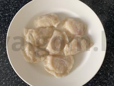 Varenyky su aviečių džemu, džiūvėsėlių ir cinamono mišiniu Žingsnis 7