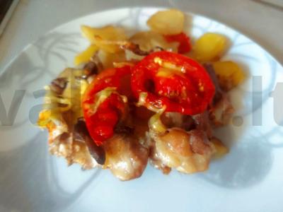 Mėsa prancūziškai su bulvėmis pagrindine nuotrauka