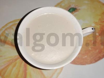 Saldžioji „Sraigė-piramidė“ Žingsnis 1