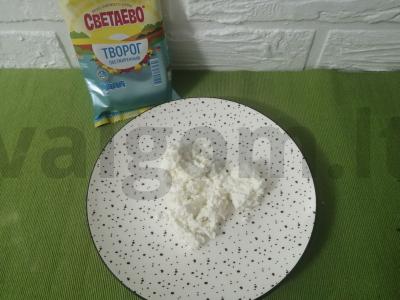 Varškės užtepas sumuštiniams Žingsnis 1