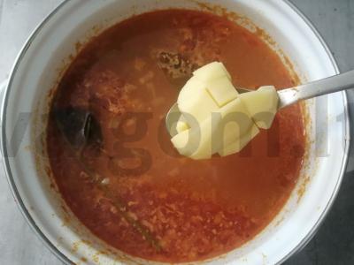 Pikantiška perlinių kruopų sriuba Žingsnis 6