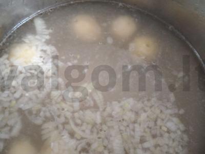 Sriuba su ryžiais ir pupelėmis Žingsnis 4