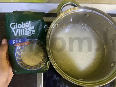 Rulonai su krabų lazdelėmis ir varškės sūriu Žingsnis 1