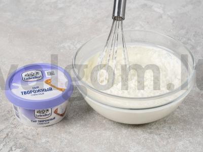 Kokosinis sūrio pyragas su varškės sūriu Žingsnis 2