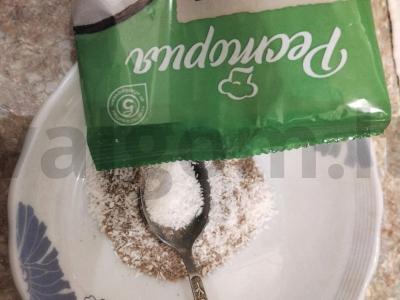 Lino košė su kokosu ir obuoliu Žingsnis 2