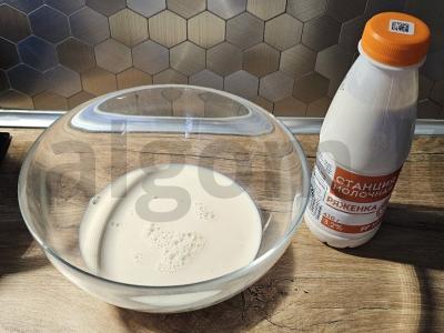 Pyragėliai „Kaip pūkas“ su bulvėmis ir grybais ant rauginto pieno Žingsnis 1