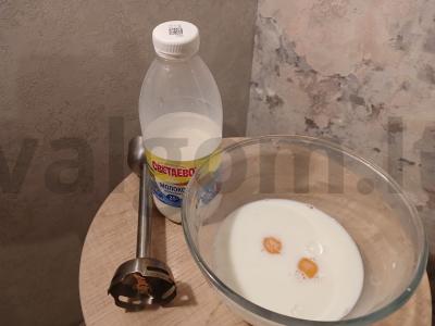 Suomijos blynai su bananų įdaru Žingsnis 1