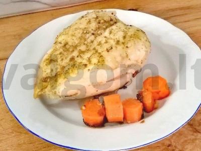 Troškinta vištienos krūtinėlė su kaulu pagrindine nuotrauka