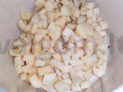 Sūrusis sriuba su šviežiais pomidorais Žingsnis 3