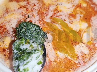 Sūrusis sriuba su šviežiais pomidorais Žingsnis 10