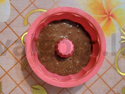 Purūs pyragas su rugių sėlenomis mikrobangų krosnelėje Žingsnis 4