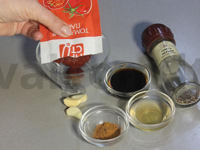 Mėsos Čar Siu su ryžiais ir žaliaisiais pupelėmis Žingsnis 5