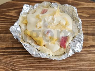 Mini quiche su bekonu ir sūriu Žingsnis 4