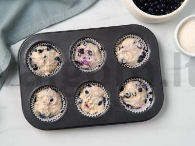 Mėlynių keksiukai Žingsnis 6