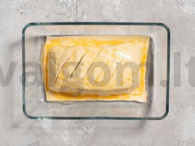 Lašišos ir špinatų pyragas sluoksniuotoje tešloje Žingsnis 5