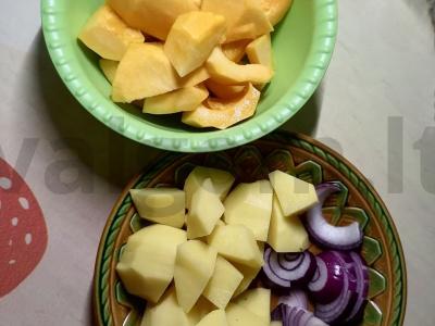 Moliūgų kreminė sriuba su bekonu pietums Žingsnis 1