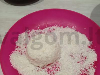 Kokosiniai varškėčiai Žingsnis 8