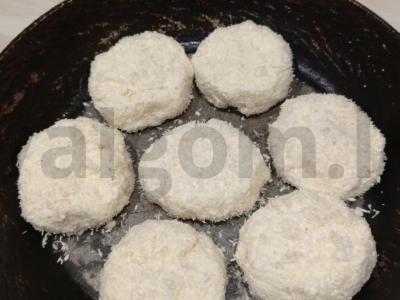 Kokosiniai varškėčiai Žingsnis 9