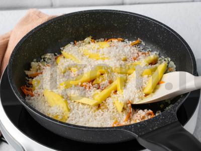 Vegetariškas lęšių plovas Žingsnis 3