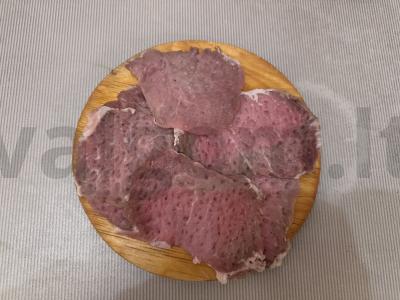 Kiaulienos ritinėliai su grybų įdaru Žingsnis 2