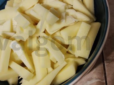 Kepta bulvė su šonine ir svogūnais Žingsnis 3