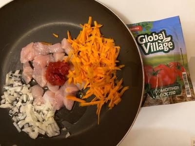 Ryžiai su vištienos filė „Pazheškis“ Žingsnis 2