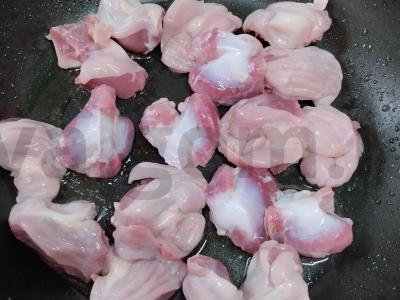 Vištienos skrandžiai su grilio daržovėmis Žingsnis 1