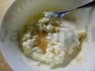 Vaisiniai varškėčiai Žingsnis 2