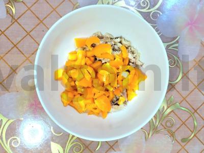 Salotas „Niamka“ su vištiena ir kukurūzais Žingsnis 2