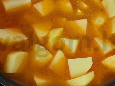 Sultingas armėniškas sriuba „Hashlama“ Žingsnis 4