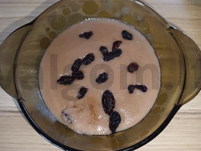 Manų košė su šokoladiniu avižų pienu pagrindine nuotrauka