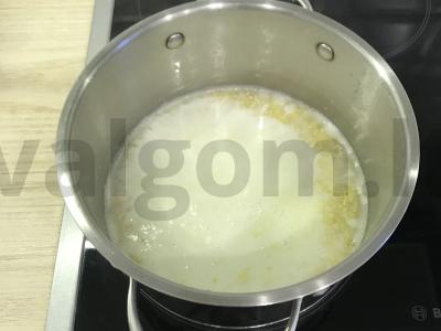 Pšenių košė su straciatella Žingsnis 2