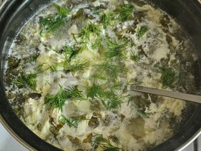 Špinatų sriuba su grietine Žingsnis 6
