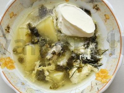 Špinatų sriuba su grietine pagrindine nuotrauka