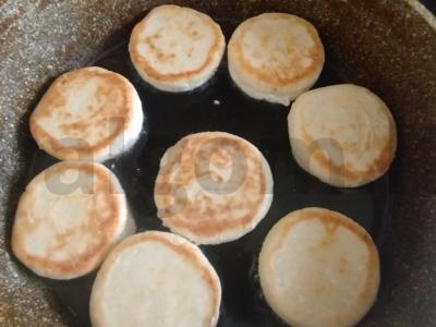 Sūrio blynai su bananais ir tarkuotu šokoladu Žingsnis 8