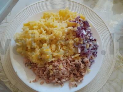 Salotas „Mimoza“ su silke Žingsnis 3