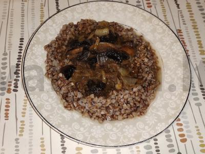 Lula kebabas su grikių kruopomis, pievagrybiais ir karčio pasta Žingsnis 8