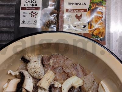 Vištienos filė su dviem padažais ir pievagrybiais Žingsnis 4