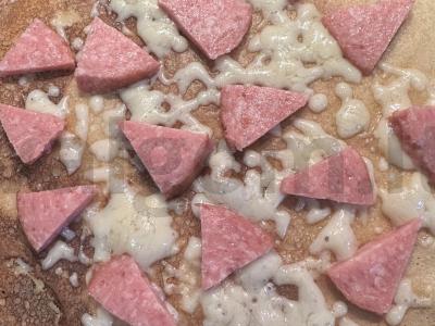 Blynų pica su servelatu ir olandišku sūriu Žingsnis 7