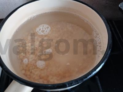 Žirnių piurė kaip garnyras Žingsnis 2