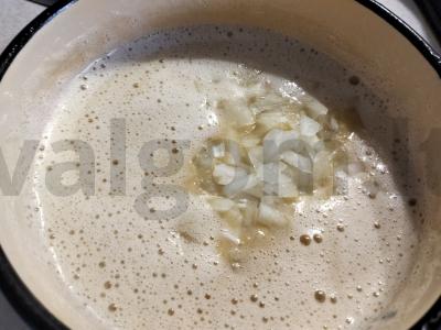 Žirnių piurė kaip garnyras Žingsnis 4