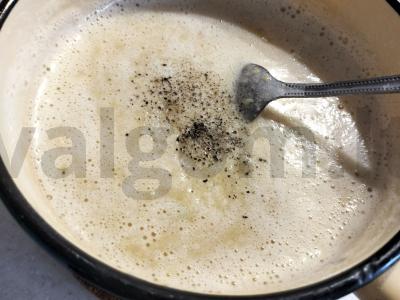 Žirnių piurė kaip garnyras Žingsnis 5