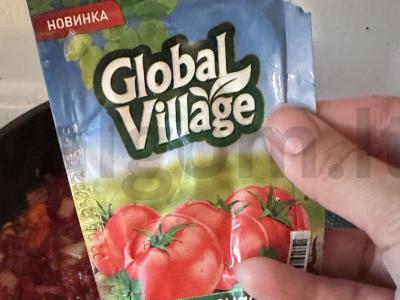 Kubano boršas su pomidorų pasta Žingsnis 2