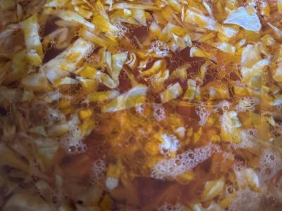 Kubano boršas su pomidorų pasta Žingsnis 4